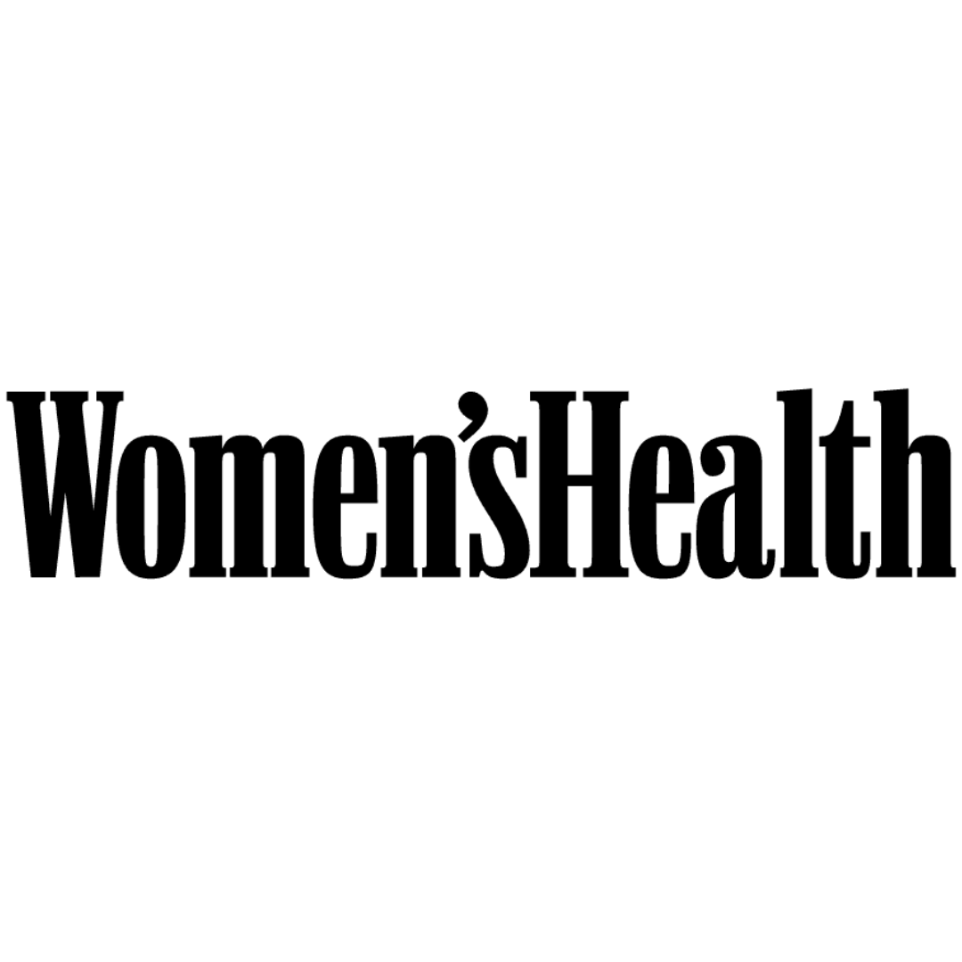 'Women's Health' magazine logo in black text on white background.