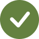 A green checkmark icon on a circular background.