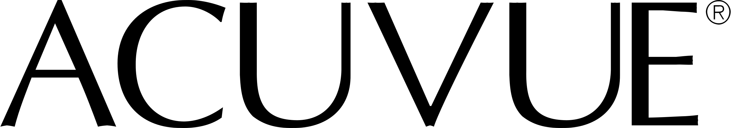 Black text logo 'ACUVUE' with a registered trademark symbol.