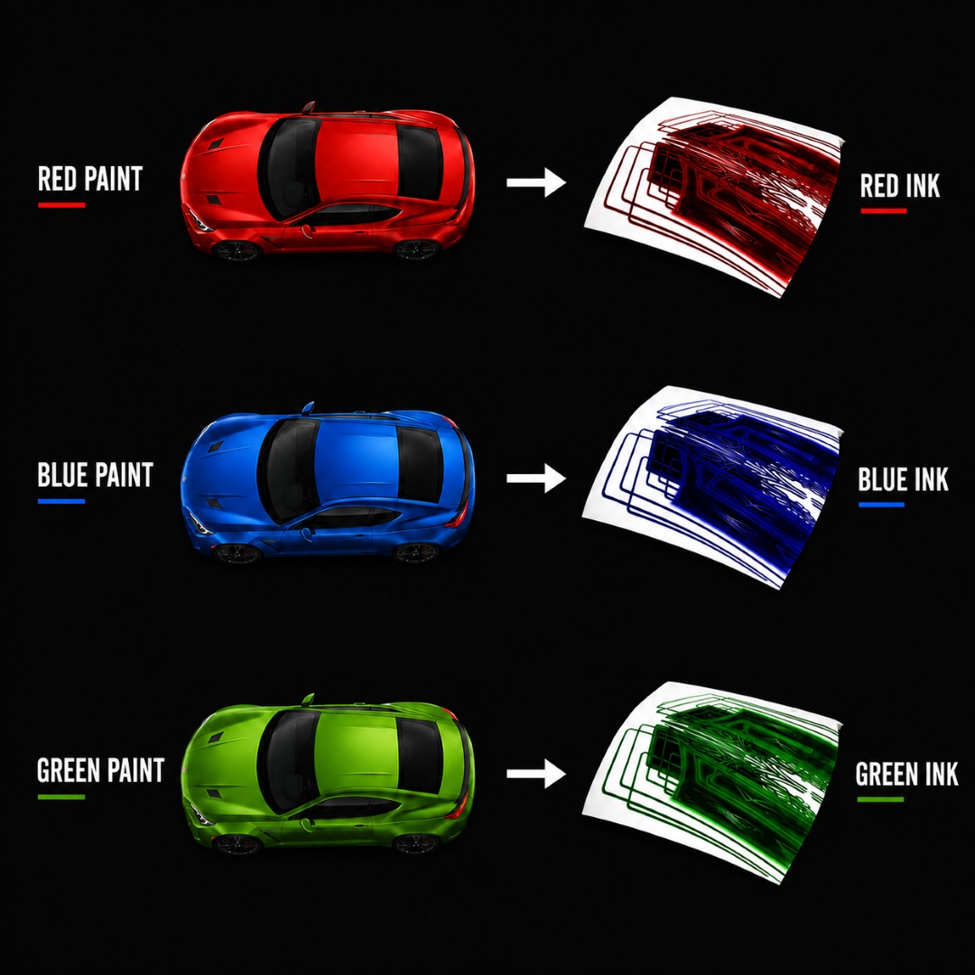 Three cars in white, silver, and black with black roofs next to text reading 'SAME BOLD DESIGN'.