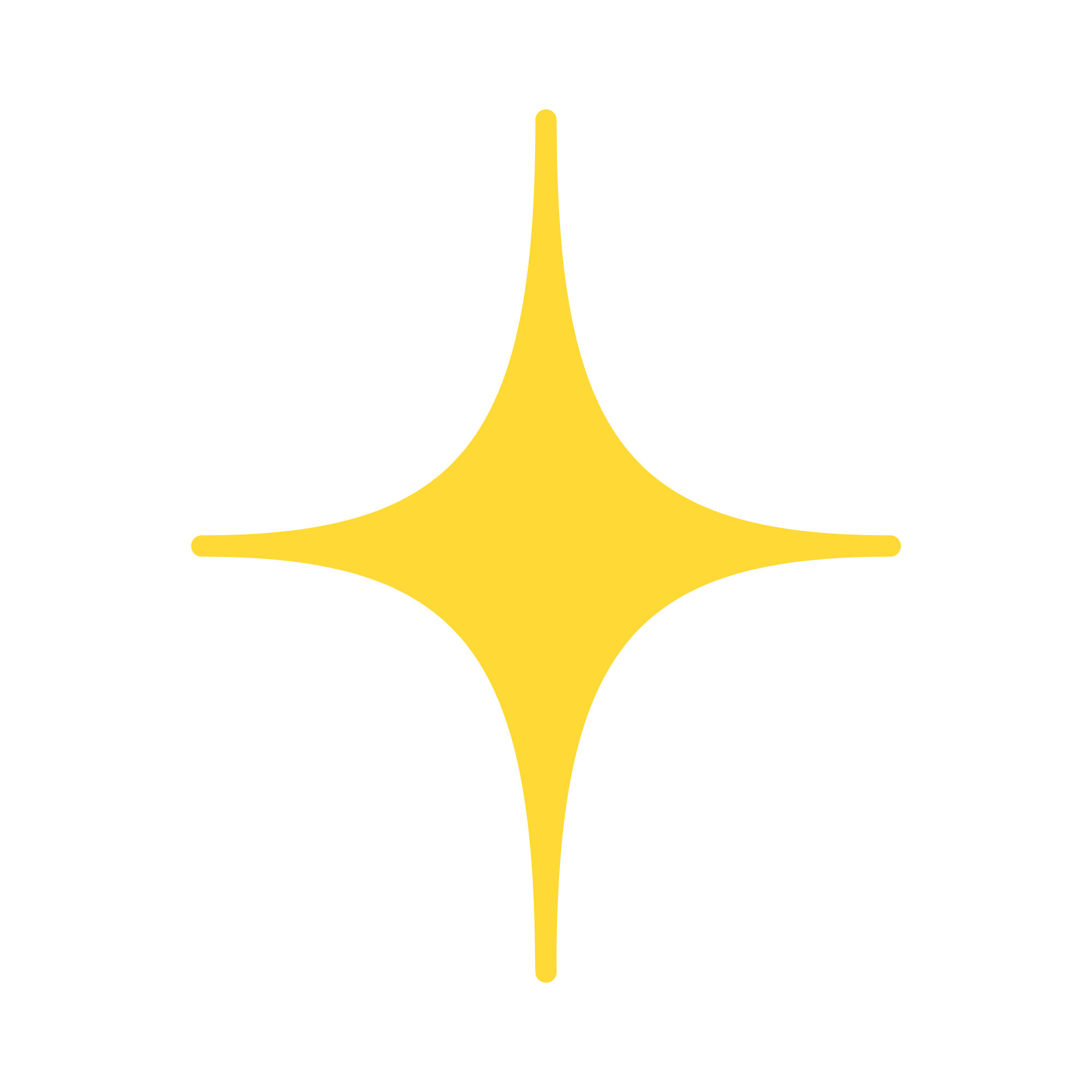 Yellow four-pointed star shape on black background.