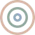 Abstract circular pattern with colorful concentric rings.
