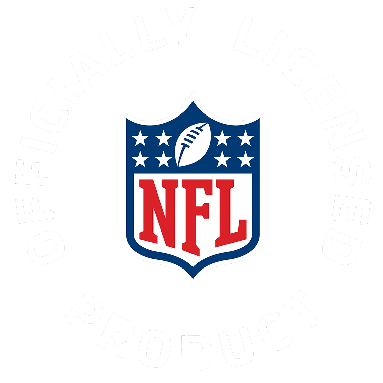 NFL shield logo with 'Officially Licensed Product' text around it.
