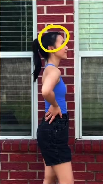 Jodi&rsquo;s ponytail at day 0, before starting Growth+.