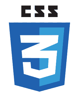 The official logo for CSS3, a blue shield with a white number 3 inside.