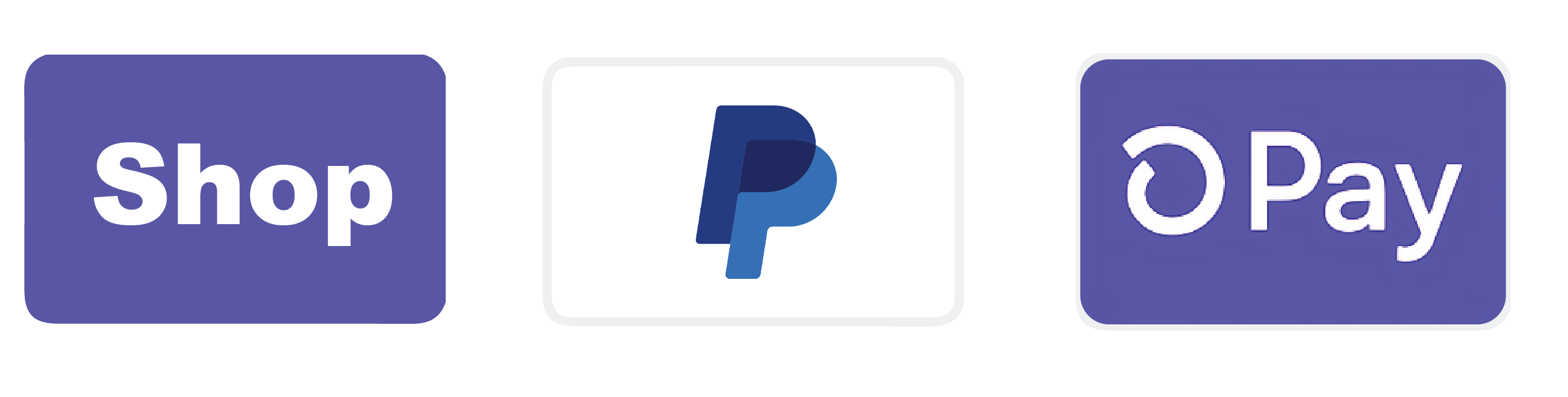 A graphic showing Shop, PayPal, and Shop Pay checkout buttons.
