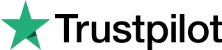 Green star with the word 'Trustpilot' in black text.