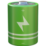 Illustration of a green battery with a lightning bolt symbol.