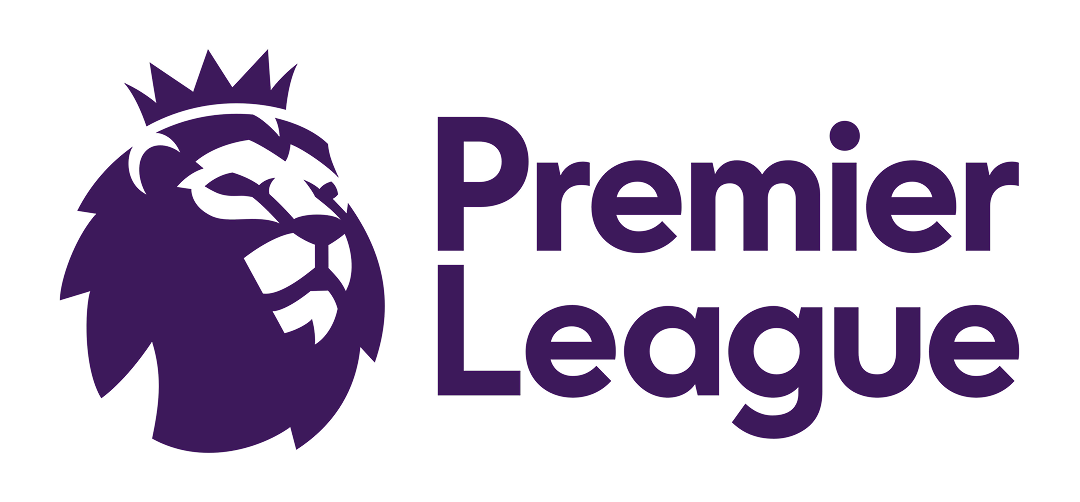 Purple lion head logo with 'Premier League' text.