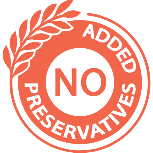 Circle with a leaf symbol inside, indicating vegan certification.