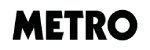 The word METRO in bold, black, uppercase letters on a white background.
