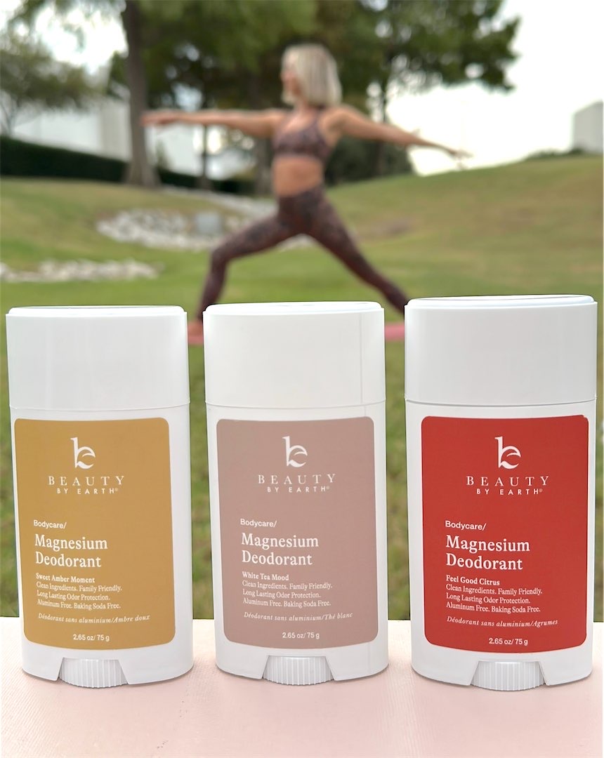 three best selling magnesium deodorant from beauty by earth