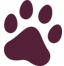 A maroon shield with a stylized letter 'M' in the center.