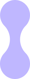 Light purple, hourglass-shaped abstract design on a black background.
