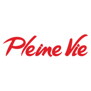 Red cursive text reading 'Pleine Vie' on a transparent background.