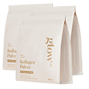 Two white bags with 'Kollagen Pulver' text on them.