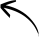 A hand-drawn, curved black arrow pointing to the upper left on a solid green background.