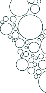 Pattern of overlapping circles on a dark background.