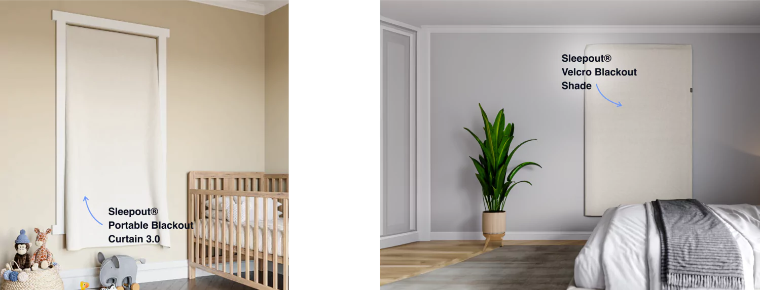 Bedroom with a bed, potted plant, and wall art.