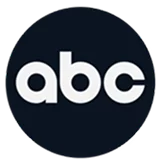 ABC logo in white on a black circle background.
