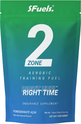 SFuels Zone 2 aerobic training fuel package with pomegranate acai flavor.