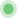 A green circle on a white background.