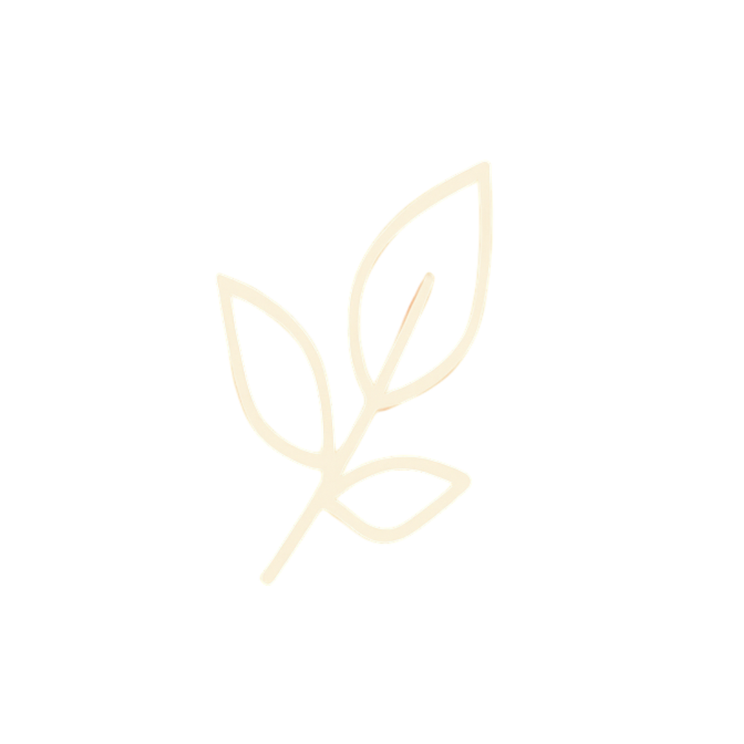 Simple line drawing of a leaf with three outlines on a black background.