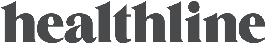 Logo with the word 'healthline' in dark gray text.