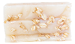 A bar of soap with embedded oats.