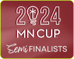 Text reading '2024 MN Cup Semi-Finalists' on a red background.