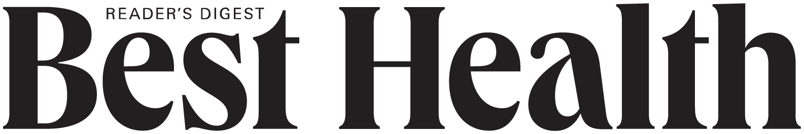 'Reader's Digest Best Health' text logo in black font.