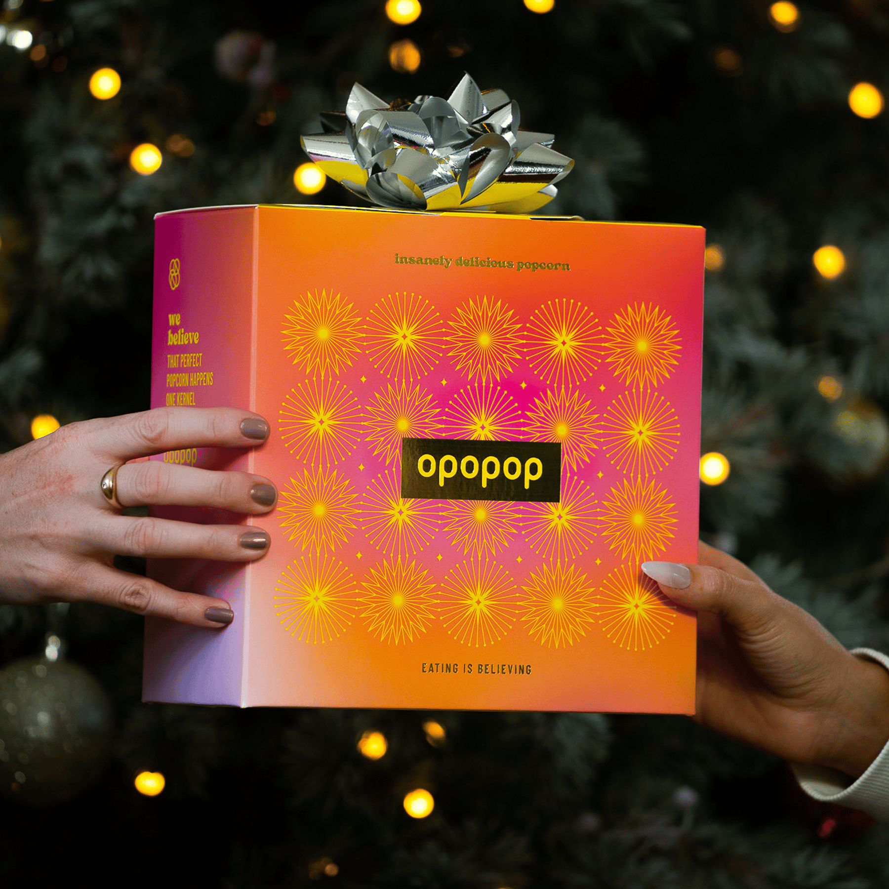 Opopop Flavor Wrapped Kernels Discovery Kit with popcorn popper and 7 flavor pouches