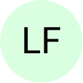 Light green circle with 'LF' initials in the center.