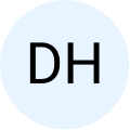 Placeholder image with the initials 'DH' on a circular background.
