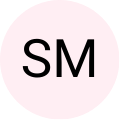 Placeholder image with 'SM' initials on a pink circle.