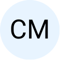 Circular placeholder image with initials 'CM' on a grey background.