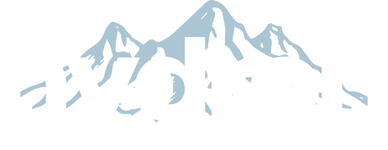 The Hydrohomes logo, featuring a mountain range and a lightning bolt icon in place of the letter O.