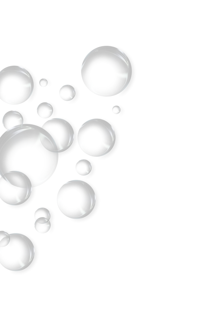 Several grey, round tablets are scattered on the left side of a white background.