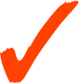 A hand-drawn orange checkmark on a white background.