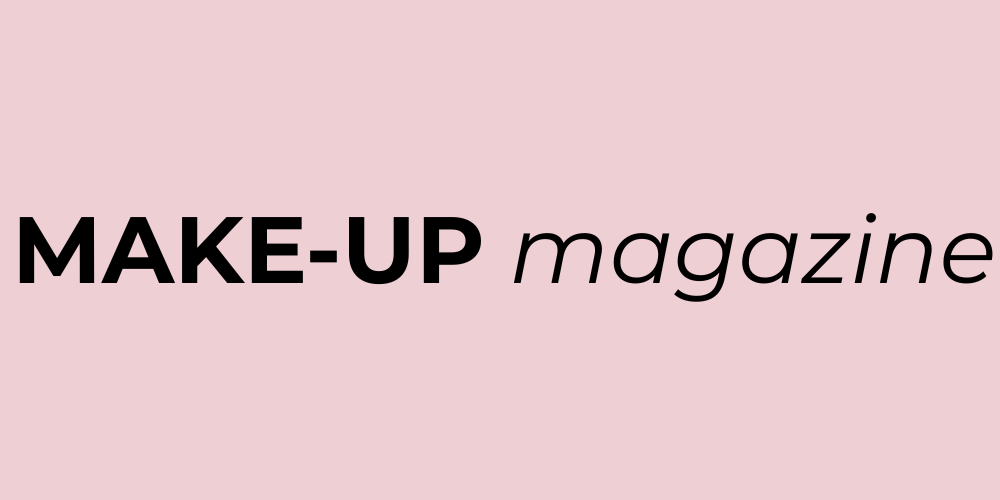 Text 'MAKE-UP magazine' on a pink background.