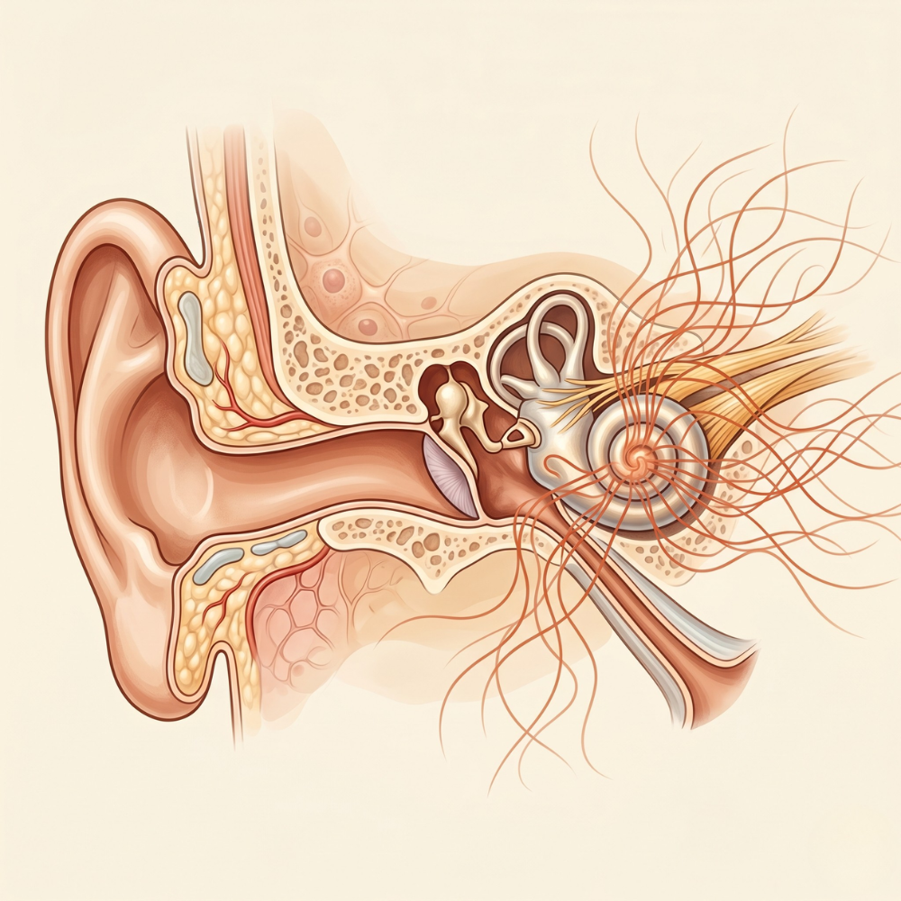 Three blurred user reviews about AuroVia for tinnitus, with user interactions visible.