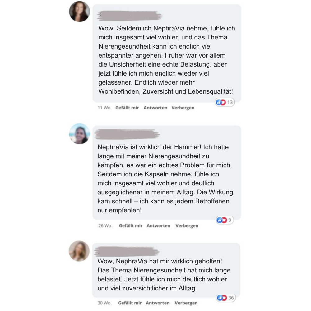 Three blurred user reviews about AuroVia for tinnitus, with user interactions visible.