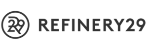 Refinery29 logo in black and white.