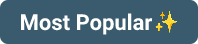 A blue badge with the text 'Most Popular' and two sparkles.