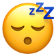 Sleeping face emoji with blue 'Z's above.