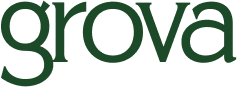 Green text logo displaying the word 'grova' on a white background.