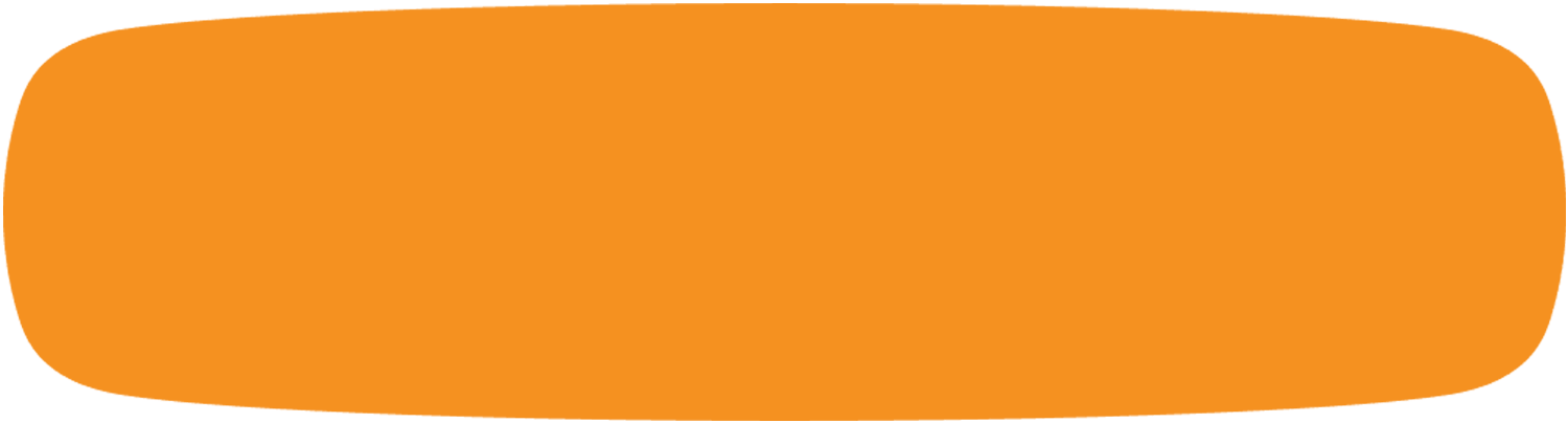 An orange rounded rectangle shape on a dark green background.