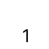 The number 1 in black text on a white background.
