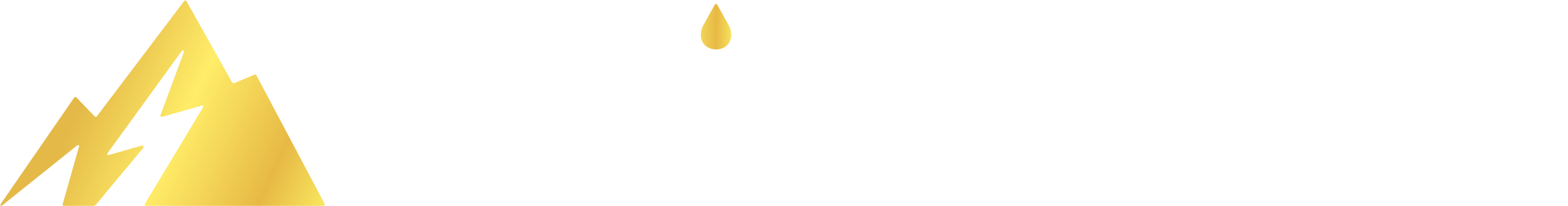 The logo for Ultima Peak, featuring a gold mountain with a lightning bolt.