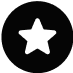 White star icon on a black circular background.